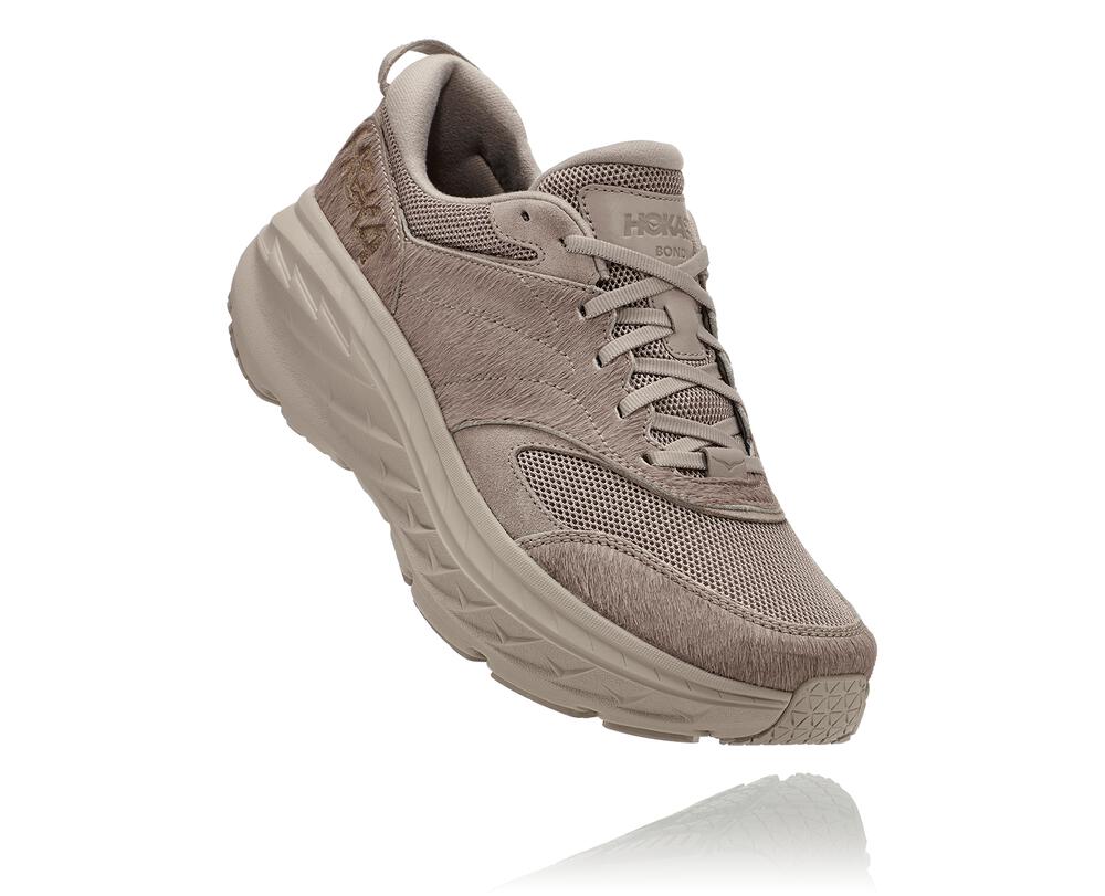 Hoka One One X Eg Bondi L Ženske Pohodni Čevlji Siva Rjava SI-142873W